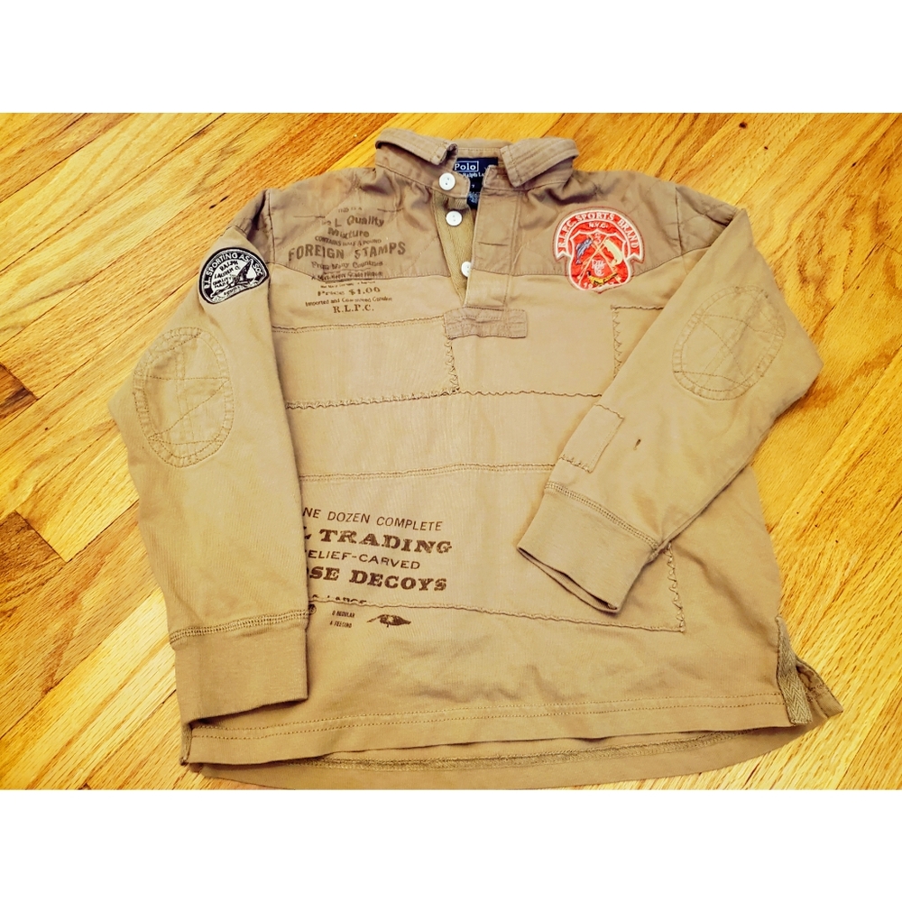 Ralph Lauren Hunting Crested Logo Polo Top
